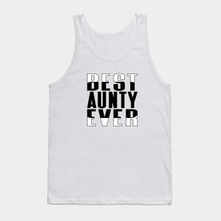 Best Aunty Ever Rounded Rectangle Tank Top